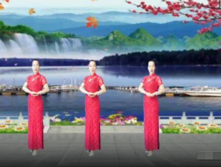 星月夜色廣場舞 站著等你三千年 背面演示及分解教學(xué) 編舞星月夜色