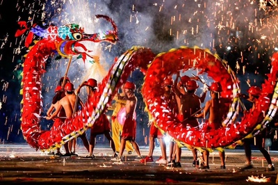舞龍噓花|攝影|人文/紀(jì)實|李紅生 